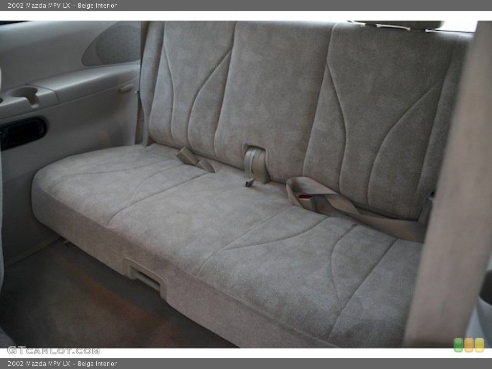 Beige Interior Rear Seat for the 2002 Mazda MPV LX #89187676