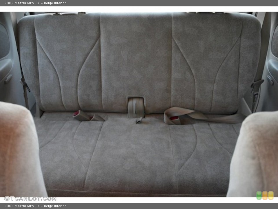 Beige Interior Rear Seat for the 2002 Mazda MPV LX #89187694
