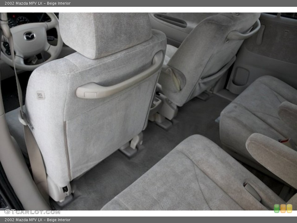 Beige Interior Rear Seat for the 2002 Mazda MPV LX #89187712