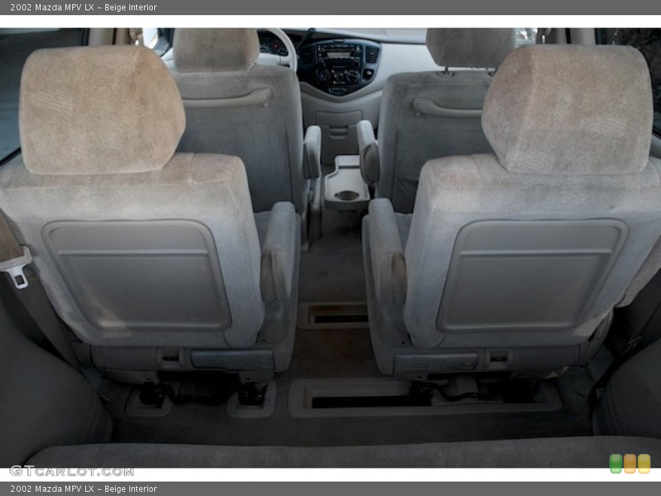 Beige Interior Rear Seat for the 2002 Mazda MPV LX #89187745