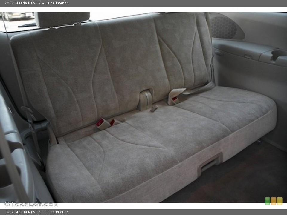 Beige Interior Rear Seat for the 2002 Mazda MPV LX #89187794