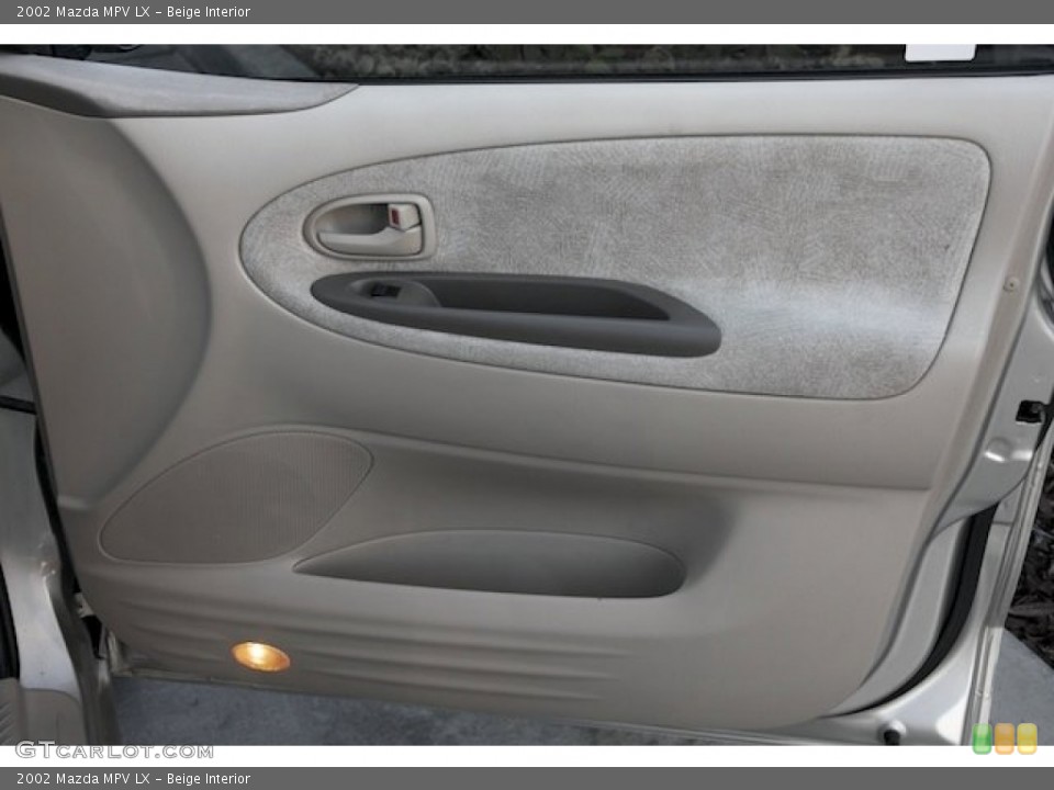 Beige Interior Door Panel for the 2002 Mazda MPV LX #89187910