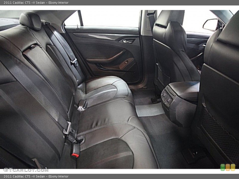 Ebony Interior Rear Seat for the 2011 Cadillac CTS -V Sedan #89188793