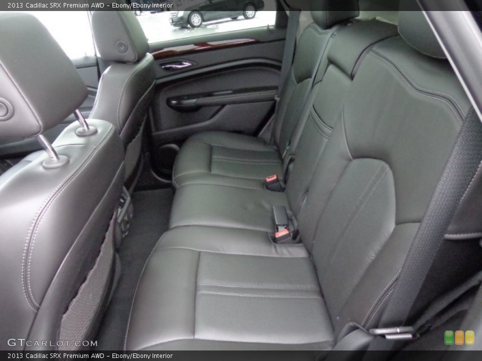 Ebony/Ebony Interior Rear Seat for the 2013 Cadillac SRX Premium AWD #89191102