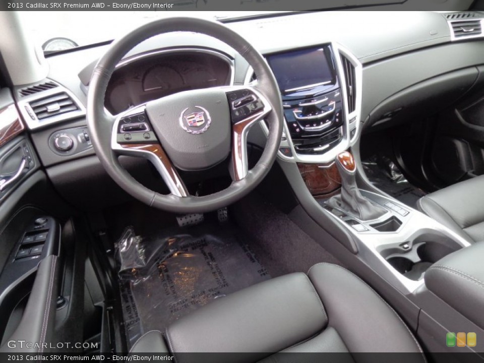 Ebony/Ebony Interior Photo for the 2013 Cadillac SRX Premium AWD #89191153
