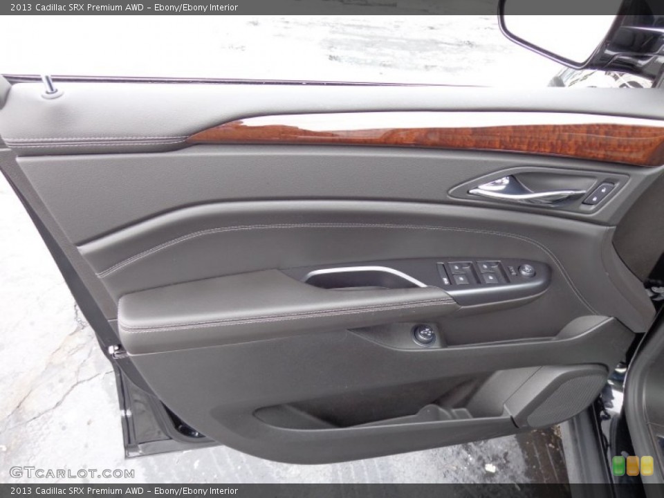 Ebony/Ebony Interior Door Panel for the 2013 Cadillac SRX Premium AWD #89191210