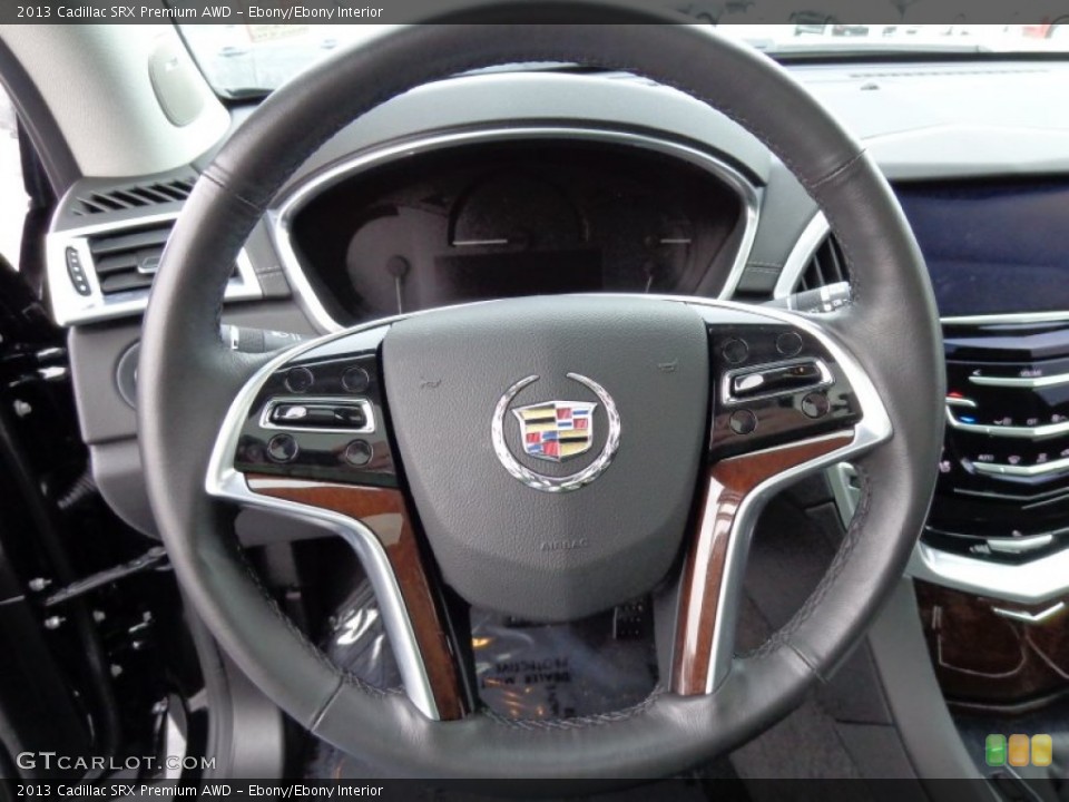 Ebony/Ebony Interior Steering Wheel for the 2013 Cadillac SRX Premium AWD #89191279