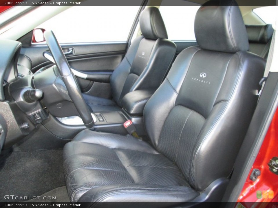 Graphite Interior Front Seat for the 2006 Infiniti G 35 x Sedan #89199229