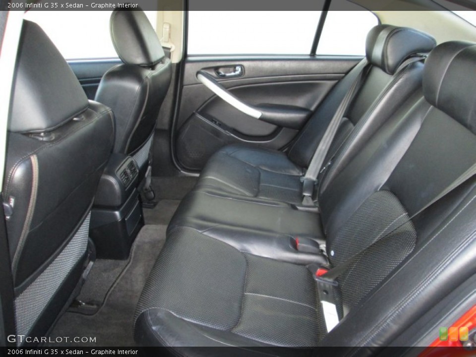 Graphite Interior Rear Seat for the 2006 Infiniti G 35 x Sedan #89199241