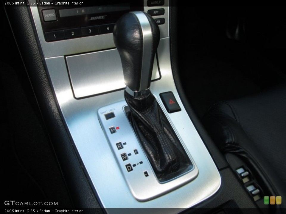 Graphite Interior Transmission for the 2006 Infiniti G 35 x Sedan #89199253