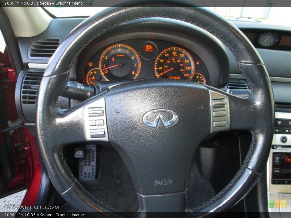 Graphite Interior Steering Wheel for the 2006 Infiniti G 35 x Sedan #89199259