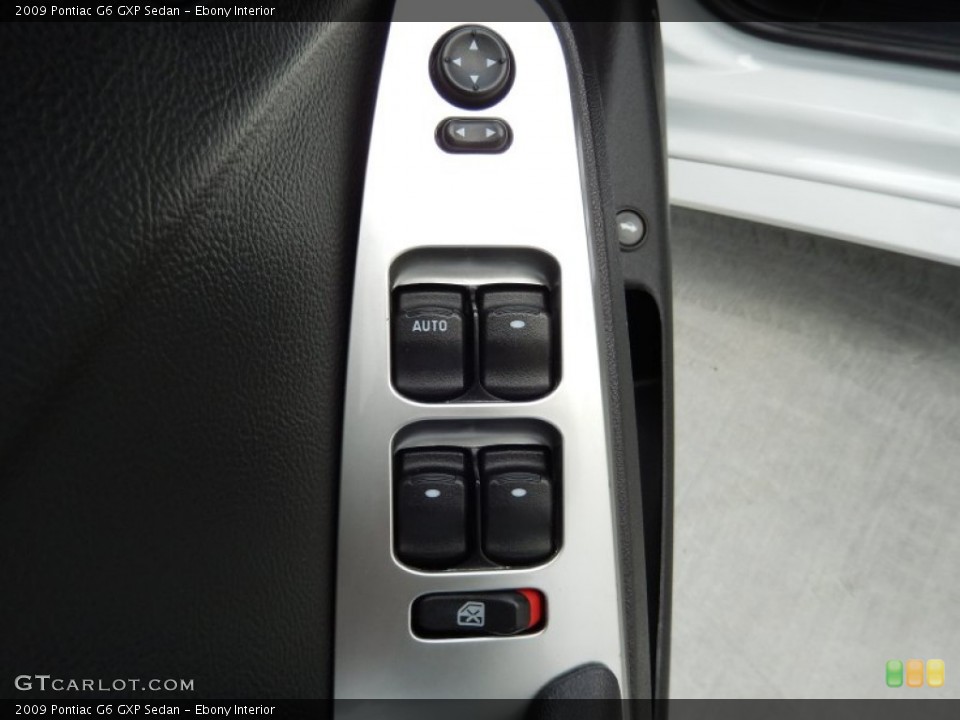 Ebony Interior Controls for the 2009 Pontiac G6 GXP Sedan #89201795