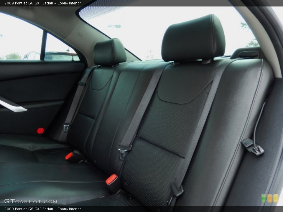 Ebony Interior Rear Seat for the 2009 Pontiac G6 GXP Sedan #89201848