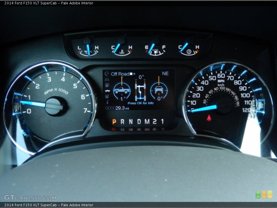 Pale Adobe Interior Gauges for the 2014 Ford F150 XLT SuperCab #89202616