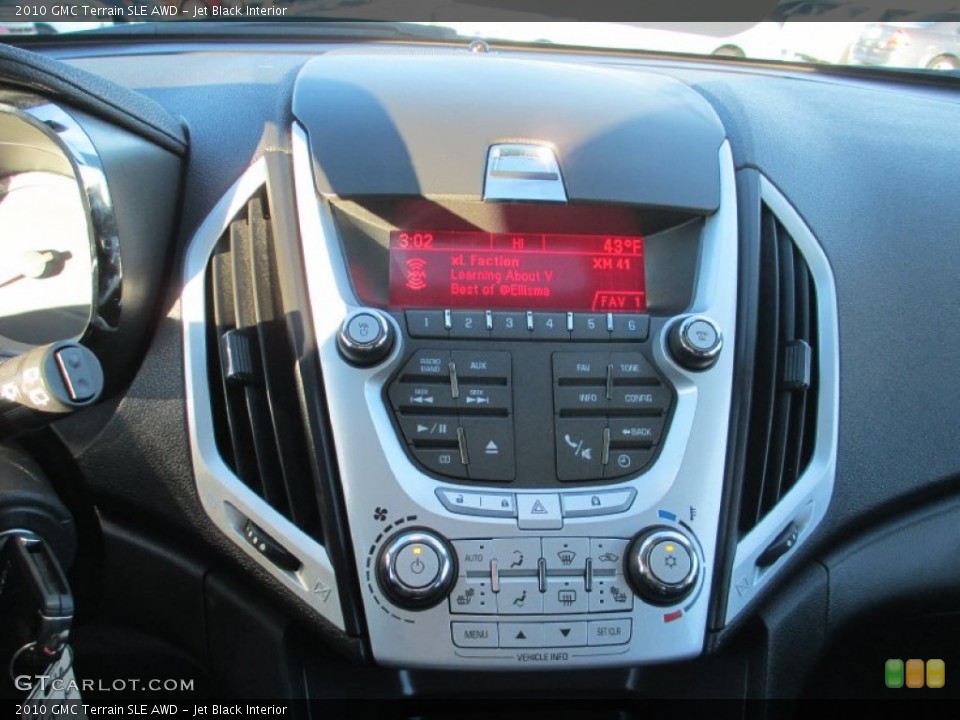 Jet Black Interior Controls for the 2010 GMC Terrain SLE AWD #89203495