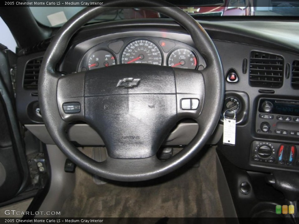 Medium Gray Interior Steering Wheel for the 2005 Chevrolet Monte Carlo LS #89203537