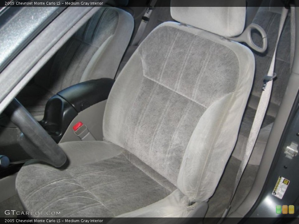 Medium Gray Interior Front Seat for the 2005 Chevrolet Monte Carlo LS #89203645