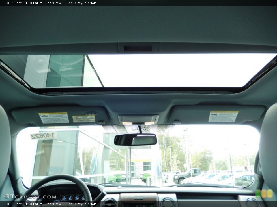 Steel Grey Interior Sunroof for the 2014 Ford F150 Lariat SuperCrew #89203789
