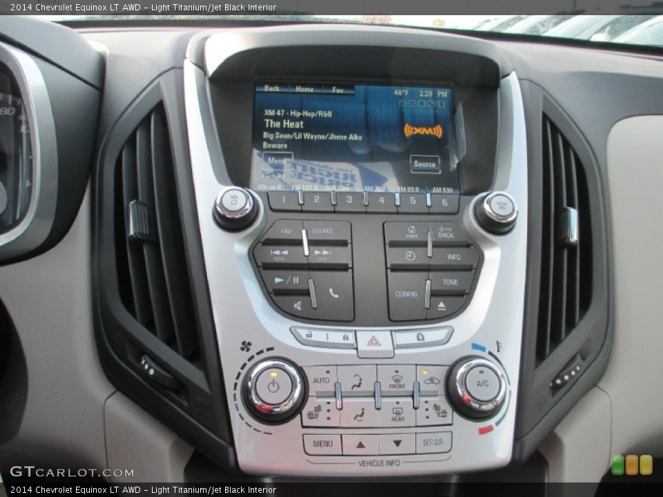 Light Titanium/Jet Black Interior Controls for the 2014 Chevrolet Equinox LT AWD #89205001
