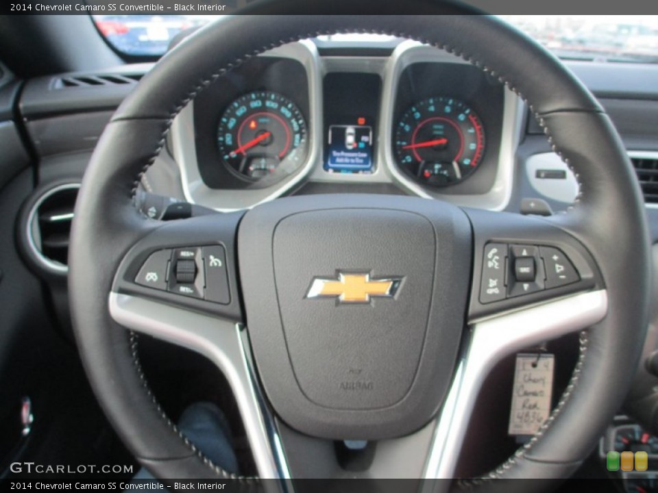 Black Interior Steering Wheel for the 2014 Chevrolet Camaro SS Convertible #89205973
