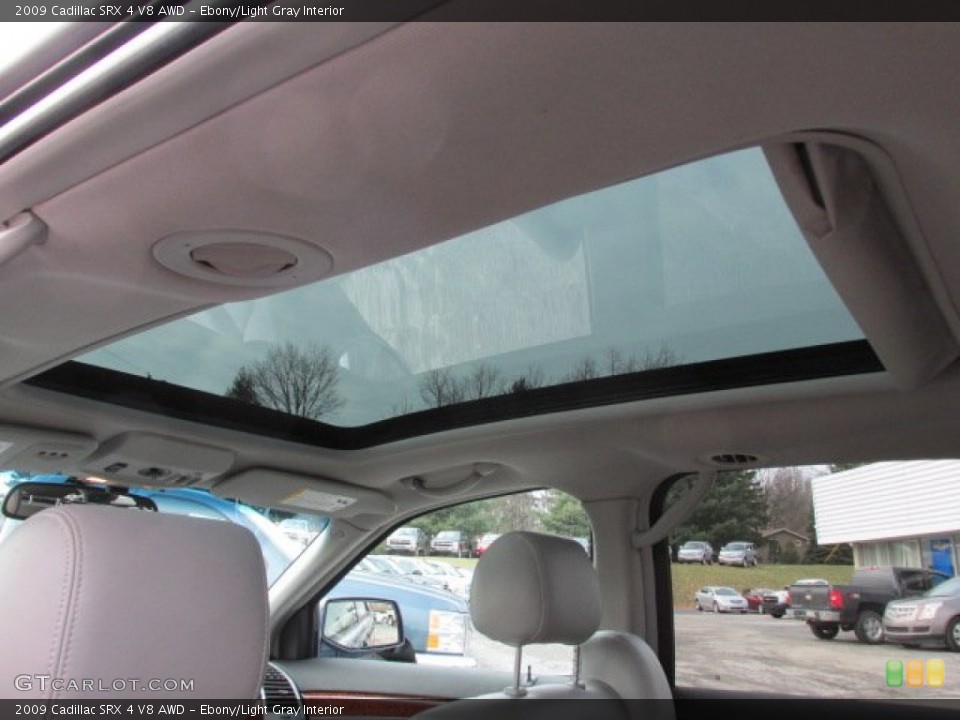 Ebony/Light Gray Interior Sunroof for the 2009 Cadillac SRX 4 V8 AWD #89207722
