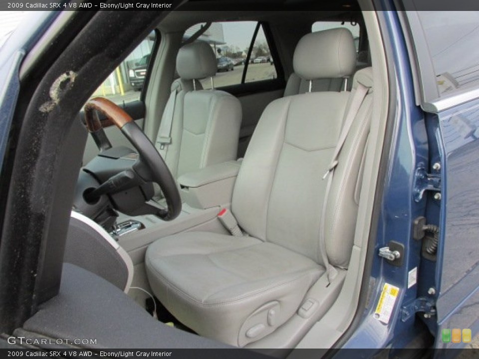Ebony/Light Gray Interior Front Seat for the 2009 Cadillac SRX 4 V8 AWD #89207830