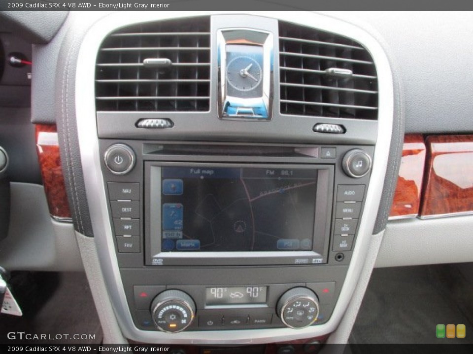 Ebony/Light Gray Interior Controls for the 2009 Cadillac SRX 4 V8 AWD #89207869