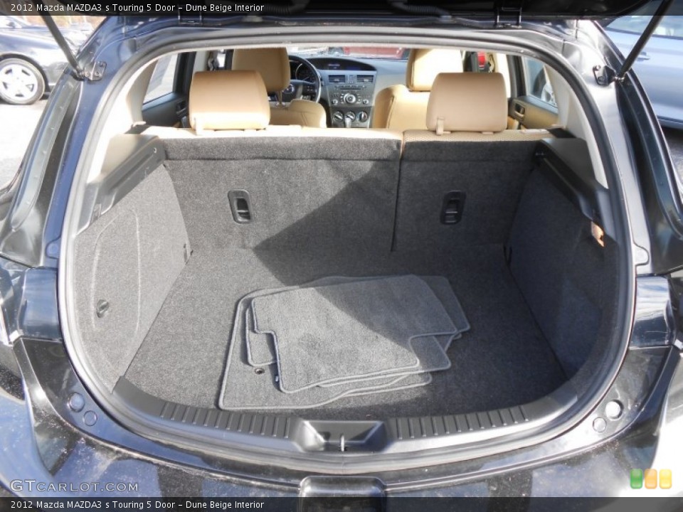 Dune Beige Interior Trunk for the 2012 Mazda MAZDA3 s Touring 5 Door #89211928