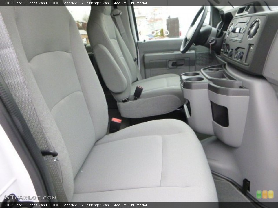 Medium Flint Interior Front Seat for the 2014 Ford E-Series Van E350 XL Extended 15 Passenger Van #89213182