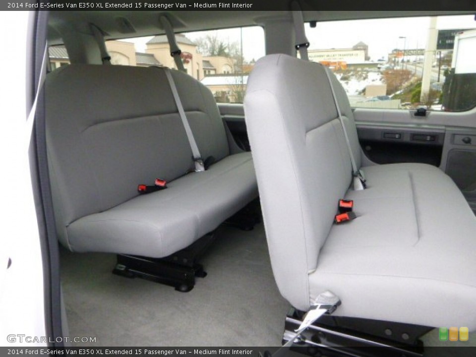 Medium Flint Interior Rear Seat for the 2014 Ford E-Series Van E350 XL Extended 15 Passenger Van #89213224