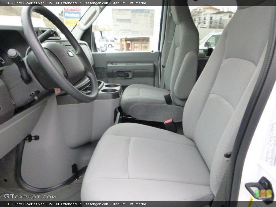 Medium Flint Interior Front Seat for the 2014 Ford E-Series Van E350 XL Extended 15 Passenger Van #89213248