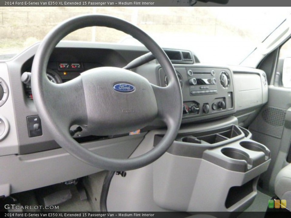 Medium Flint Interior Dashboard for the 2014 Ford E-Series Van E350 XL Extended 15 Passenger Van #89213272
