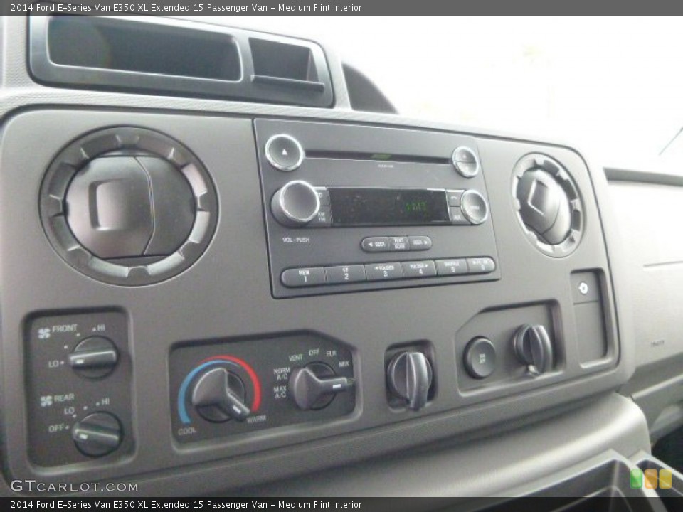 Medium Flint Interior Controls for the 2014 Ford E-Series Van E350 XL Extended 15 Passenger Van #89213293
