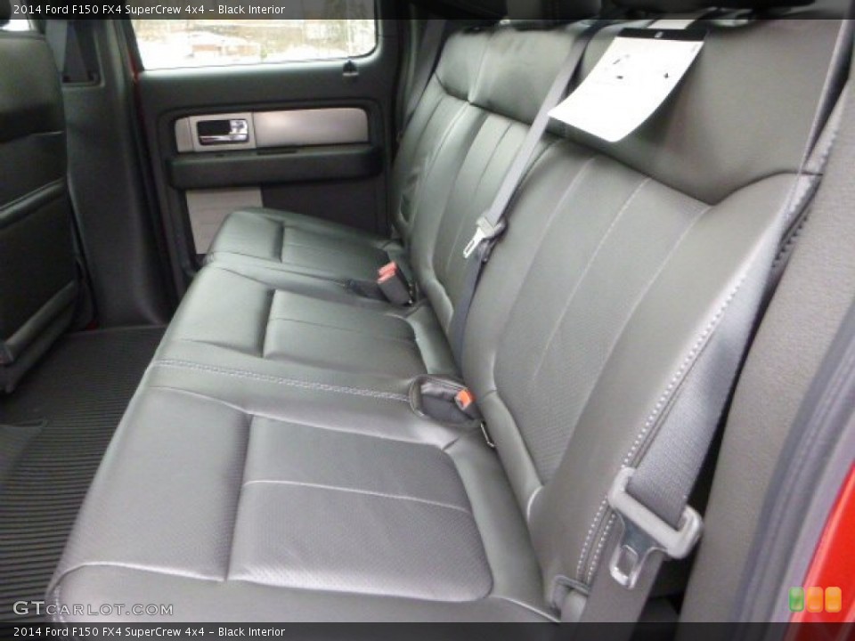 Black Interior Rear Seat for the 2014 Ford F150 FX4 SuperCrew 4x4 #89214155