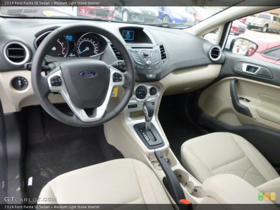 Medium Light Stone 2014 Ford Fiesta Interiors