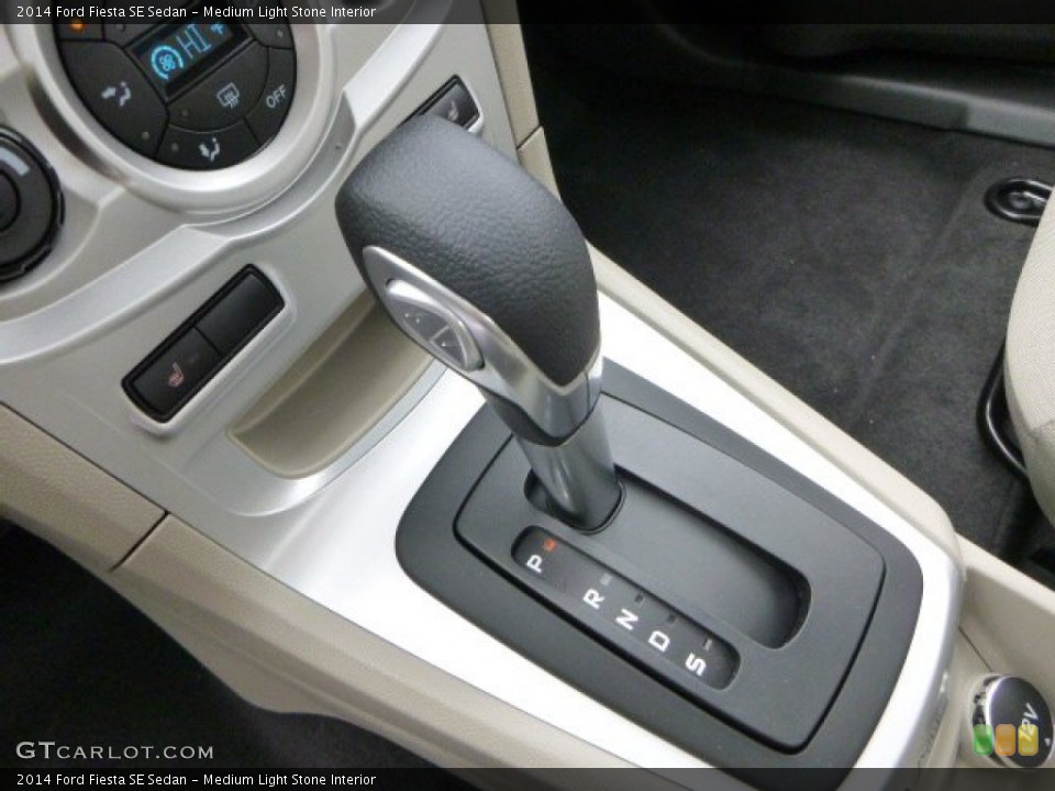 Medium Light Stone Interior Transmission for the 2014 Ford Fiesta SE Sedan #89216518