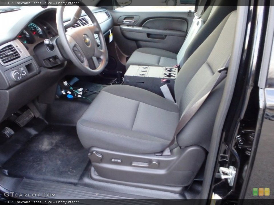 Ebony Interior Front Seat for the 2012 Chevrolet Tahoe Police #89217756