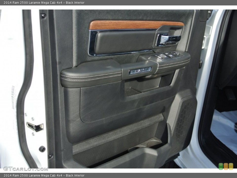 Black Interior Door Panel for the 2014 Ram 2500 Laramie Mega Cab 4x4 #89220802