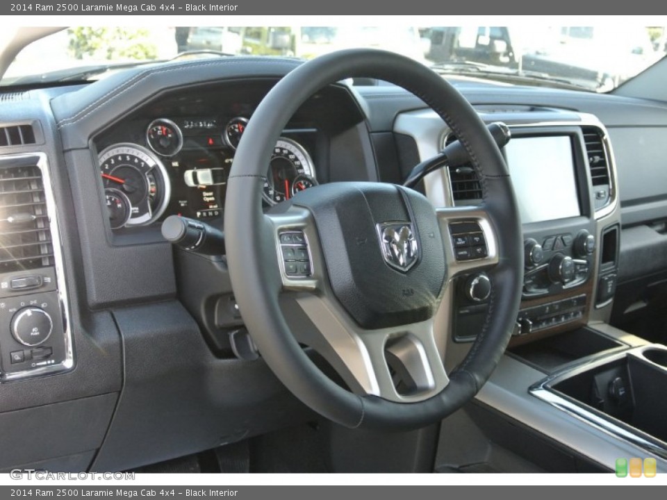 Black Interior Steering Wheel for the 2014 Ram 2500 Laramie Mega Cab 4x4 #89221205