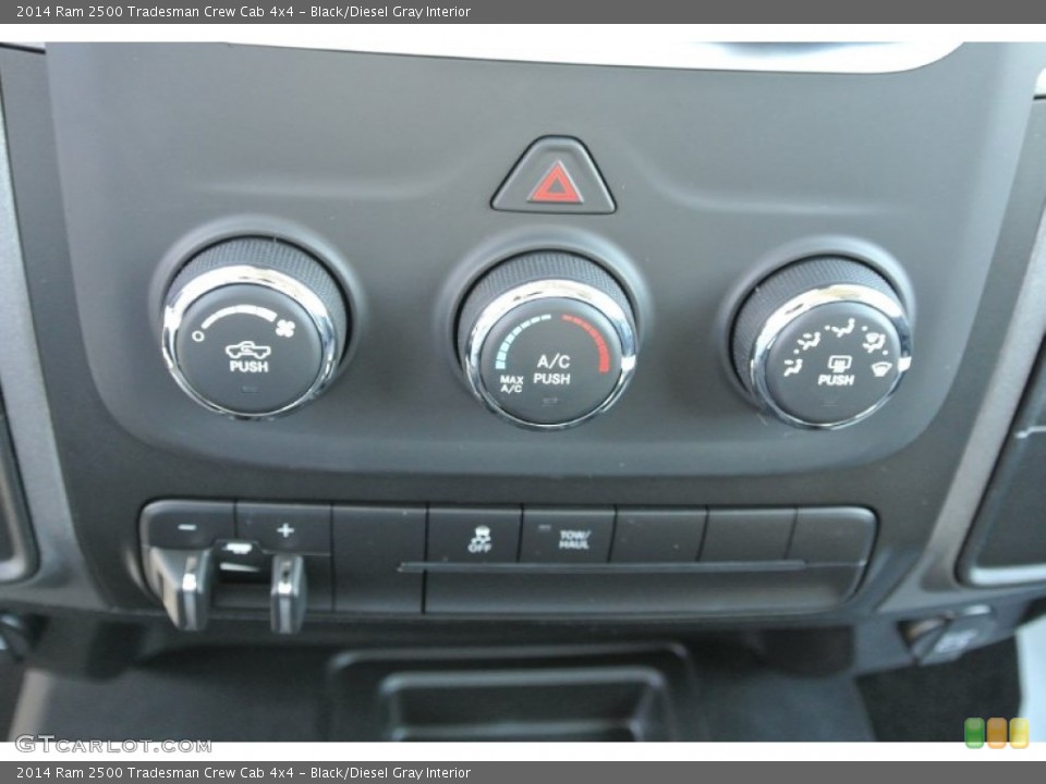 Black/Diesel Gray Interior Controls for the 2014 Ram 2500 Tradesman Crew Cab 4x4 #89222056