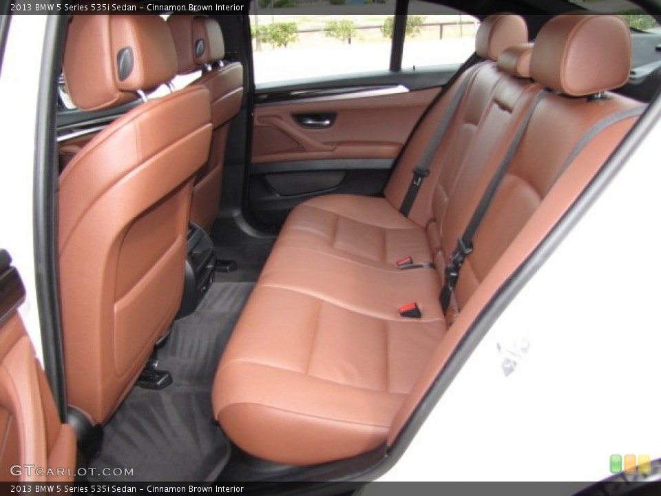 Cinnamon Brown Interior Rear Seat for the 2013 BMW 5 Series 535i Sedan #89224483