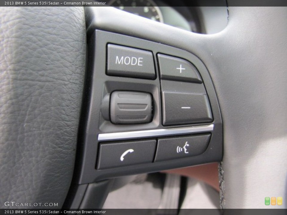 Cinnamon Brown Interior Controls for the 2013 BMW 5 Series 535i Sedan #89224738