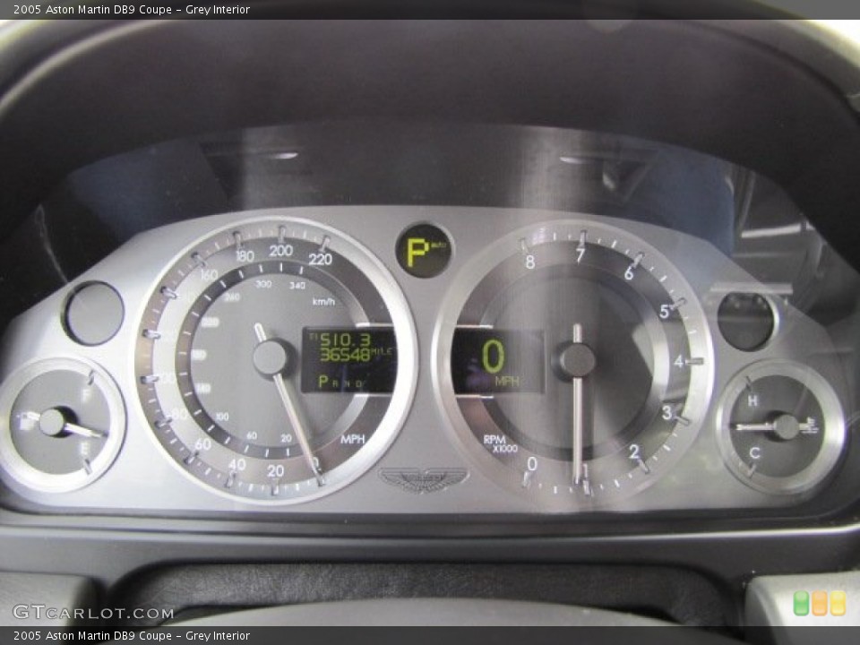 Grey Interior Gauges for the 2005 Aston Martin DB9 Coupe #89230558