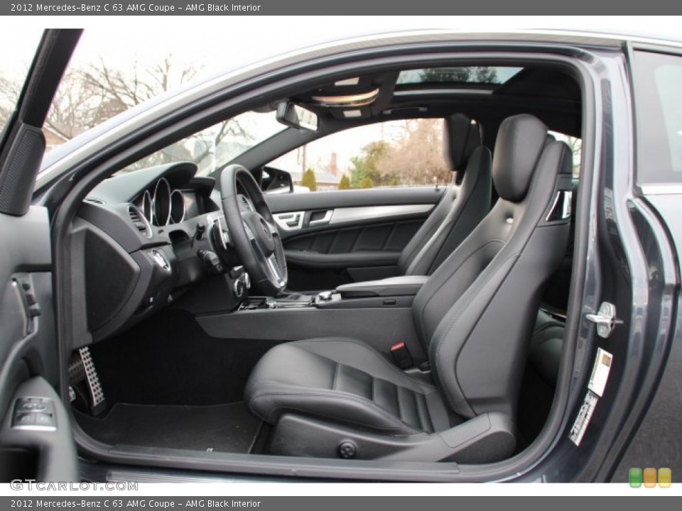 AMG Black Interior Front Seat for the 2012 Mercedes-Benz C 63 AMG Coupe #89230657