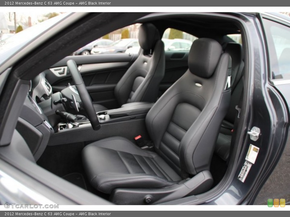 AMG Black Interior Front Seat for the 2012 Mercedes-Benz C 63 AMG Coupe #89230681
