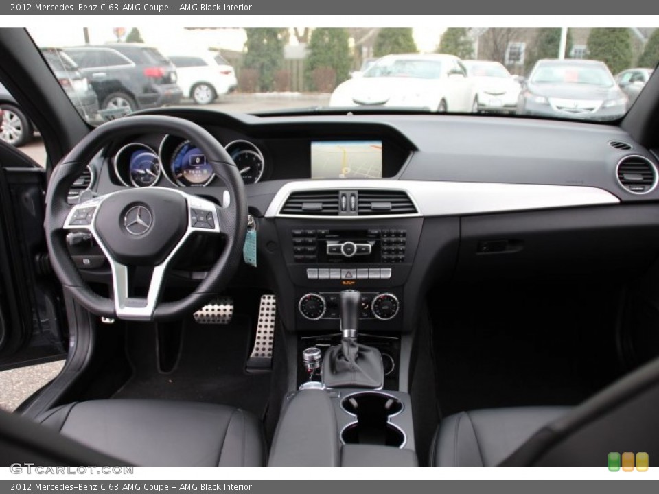 AMG Black Interior Dashboard for the 2012 Mercedes-Benz C 63 AMG Coupe #89230705