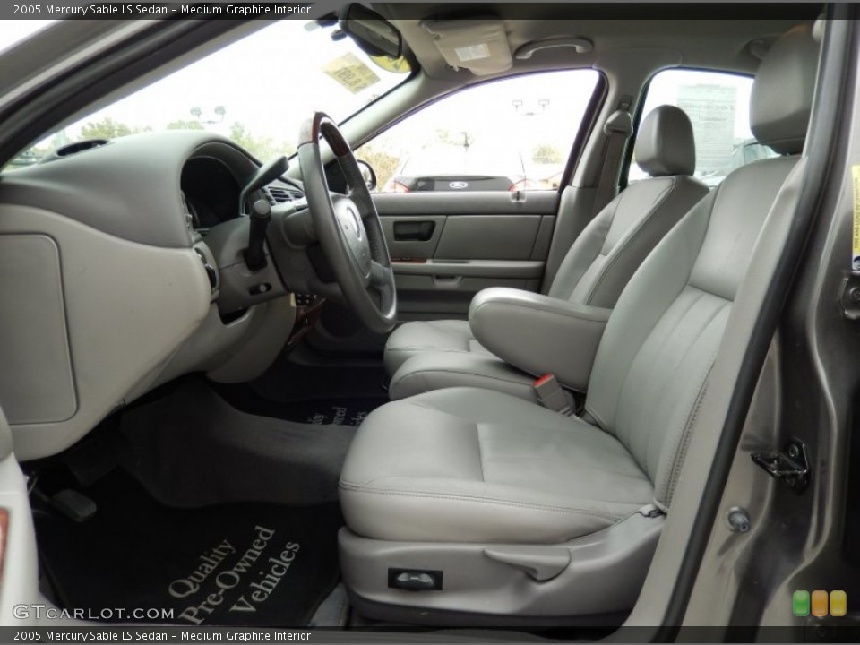 Medium Graphite Interior Front Seat for the 2005 Mercury Sable LS Sedan #89230777