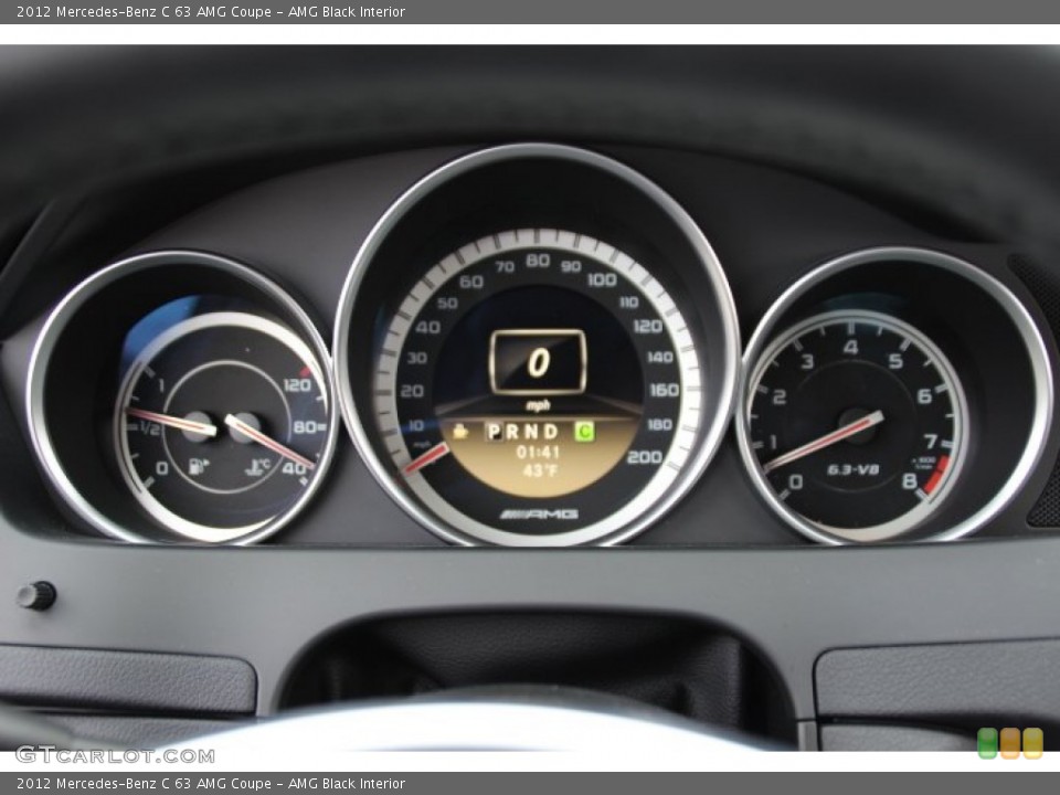 AMG Black Interior Gauges for the 2012 Mercedes-Benz C 63 AMG Coupe #89230831