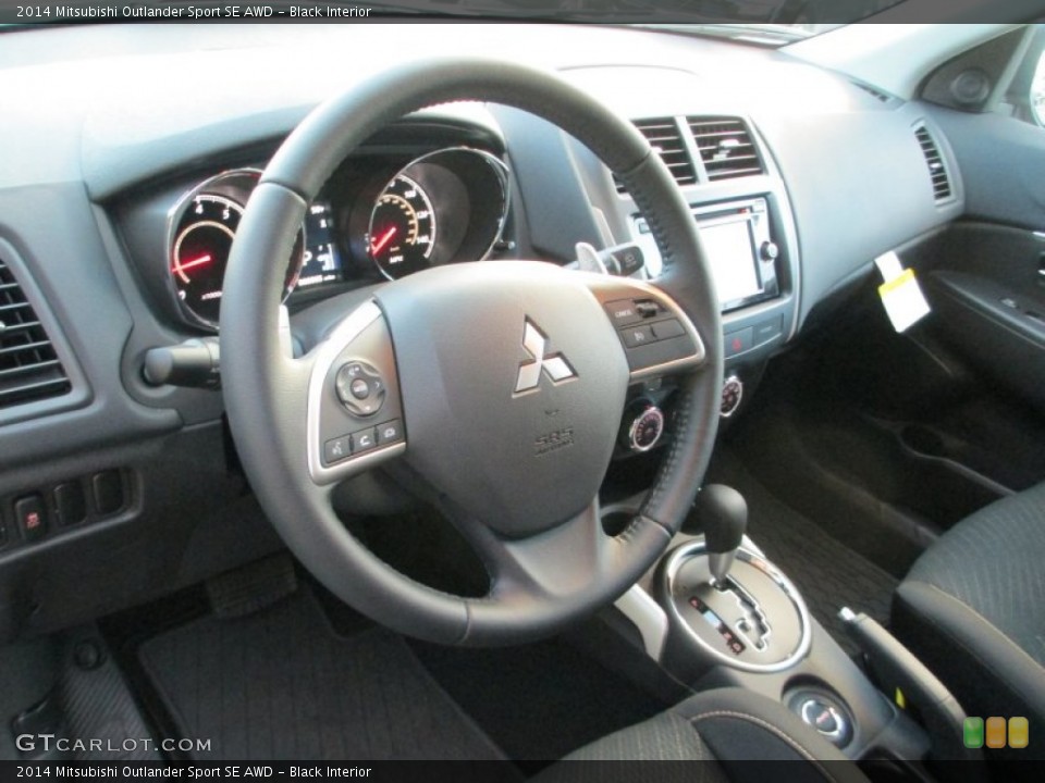 Black Interior Dashboard for the 2014 Mitsubishi Outlander Sport SE AWD #89234077