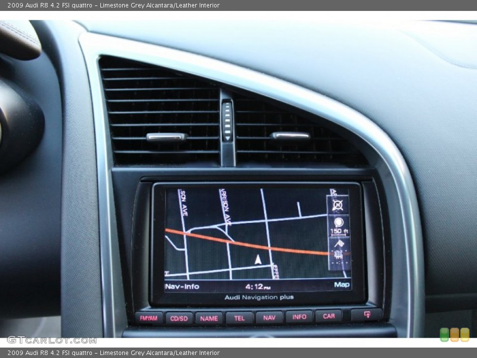 Limestone Grey Alcantara/Leather Interior Navigation for the 2009 Audi R8 4.2 FSI quattro #89235901